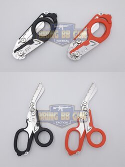 กรรไกรแพทย์สนาม ทรง LM Raptor (กรรไกรสำหรับกู้ภัย) (กรรไกรพับได้) (Tactical EDC Scissor)