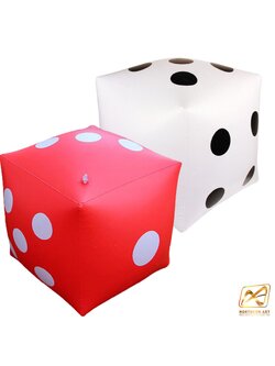 ลูกเต๋าใหญ่ ลูกเต๋ายักษ์ ขนาด(W)45 x (L)45 สีแดง สีขาว พร้อมจัดส่งทั่วไทย