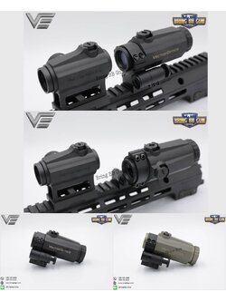 ซูมหลังดอท ยี่ห้อ Vector Optics รุ่น Maverick-III 3x22 Magnifier (Vector Optics Maverick-III 3x22 Magnifier with Flip Side Mount)