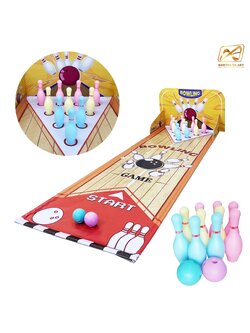 เกมส์โยนโบว์ลิ่งพร้อมไวนิล ขนาดไวนิล (W)120 x (L)400 cm. พร้อมพินโบว์ลิ่ง 10 อันและ ลูกบอล 2 ลูก