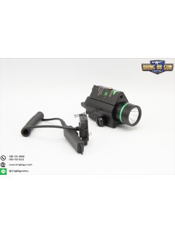 ไฟฉาย และ เลเซอร์ (สีเขียว) ติดปืน รุ่นM6อลูมิเนียม