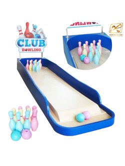 เกมส์โยนโบว์ลิ่ง Bowing ขนาด (W)95 x (L)358 x (H)38+60 cm.พร้อมพินโบว์ลิ่งพลาสติก 10 อันและลูกบอล 2 ลูก