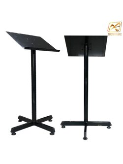 เมนูสแตนด์ เหล็กสีดำ ขา X ขนาด (W) 36 X (L) 50 X (H) 112 cm.