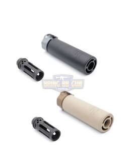 เก็บเสียง+ปลอกลดแสง ยี่ห้อ Surefire รุ่น Warden 5” (Warden Suppressor 5” & Warcomp)