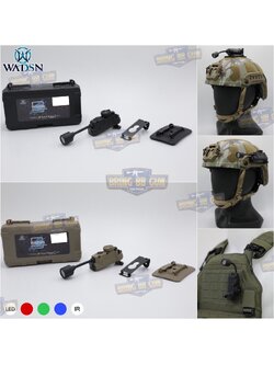 ไฟฉายติดหมวก Sidewinder Stalk ยี่ห้อ WADSN (Military Helmet Light System with Flexible Stalk) (ไฟฉายติดหมวกทรงStreamlight)