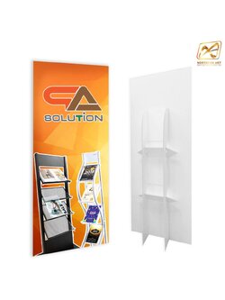 STANDY สแตนดี้ รุ่นพีพีบอร์ด หนา 5 มม. พร้อมงานพิมพ์สติ๊กเกอร์ ตามขนาดที่ต้องการ ( ไม่ไดคัท )