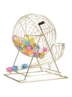 กล่องจับรางวัล จับฉลาก สีทอง ขนาด (W)39 X (L)39 X (H)48 cm. หมุนได้ 360 องศา