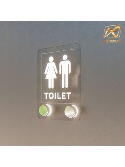 Clearance Sale! หมุดลอยLED หมุดมีไฟ หมุดยึดป้ายอะคริลิค ไฟLED แสงสีขาว 1 ชุด มี 2 หมุด ไม่รวมแผ่นอะคริลิค