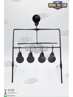 เป้าเพลทเหล็กสำหรับฝึกซ้อมยิงปืนบีบีกัน รุ่น B04 (เป้าซ้อมแบบพับเก็บได้)