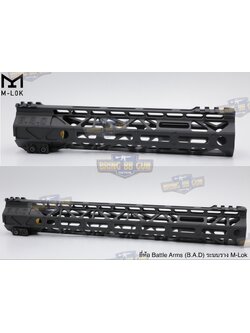 ชุดหน้า Battle Arms (B.A.D) ระบบราง M-Lok (Battle Arms Development) (Bad Rigidrail Handguard M-Lok)