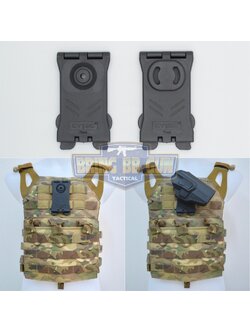เพลตร้อยเสื้อเกราะ-เข็มขัดแบบระบบ Molle ยี่ห้อ Cytac (Molle Attachment Cytac) (Molle Attachment)