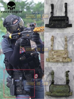 เพลทรัดต้นขาแบบ Molle ยี่ห้อ Emerson (Drop Leg Molle)