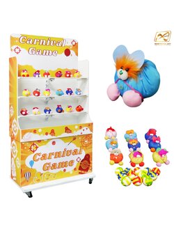 CARNIVAL GAME เกมส์ปาตุ๊กตา ขนาดโครง (W) 90 x (L)50 x (H)176 cm. พร้อมตุ๊กตา 18 ตัว และบอลโฟม 12 ลูก
