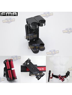 จิงโจ้ใส่กระสุนลูกซอง 4 นัด ทรง PRO 4 ยี่ห้อ FMA (แผงกระสุนลูกซองจิงโจ้โหลดเร็ว 4 นัด) (Ghost) (PRO 4) (FMA Fixed Shortshell Holder 4Q)