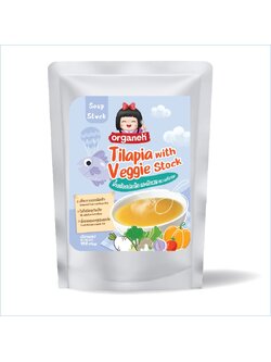 น้ำสต๊อกปลานิลและผักรวม Tilapia with Veggie Stock