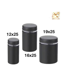 หมุดลอยสแตนเลส สีดำ ยึดกรอบภาพอะคริลิค หรือหมุดยึดกระจก (สั่งขั้นต่ำ 12 อัน)