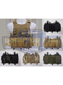 เพ้าแม็กกาซีน 5.56 แบบ4ช่อง ติดเสื้อเกราะ/เสื้อเวส (5.56 Quadruple mag plate) (Velcro Front Panel)