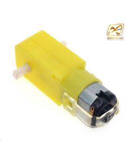 มอเตอร์เกียร์ สำหรับรถบังคับหุ่นยนต์เดินตามเส้น DC Gear Motor 3V - 12V เฟือง 1:48