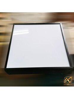 ตู้ไฟLED สี่เหลี่ยม 1 หน้า พร้อมอะคริลิคสีขาว 3 มม. วัสดุเฟรมอะลูมิเนียม (ราคาเฉพาะโครงตู้ ไม่รวมงานพิมพ์)