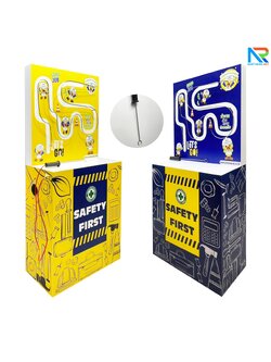 เช่าเกมส์สปาร์ค ขนาด (W)80 x (D)30 x (H)170 cm. วัสดุไม้MDFทำสีขาว พร้อมขดลวดและงานพิมพ์สติ๊กเกอร์