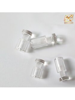 หมุดลอยอะคริลิคใส ยึดกรอบภาพ หมุดยึดกระจก ขนาด : 13*19 mm. (สั่งขั้นต่ำ 12 อัน)