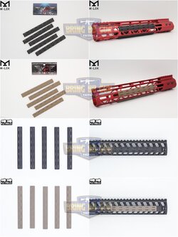 BCM M-Lok/Keymod Rail Panel Kit (ใช้ได้กับชุดหน้าระบบราง M-Lok หรือ ระบบราง Keymod เท่านั้น)
