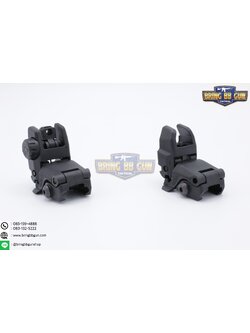 ศูนย์หน้า-หลังพับได้แบบพลาสติก ทรงMagpul รุ่น MBUS