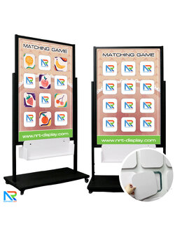 เช่าเกมส์เปิดป้ายจับคู่ 12 ช่อง Matching game ขนาด (W)94 x (D)45 x (H)170 cm.พร้อมล้อเลื่อน เคลื่อนย้ายสะดวก