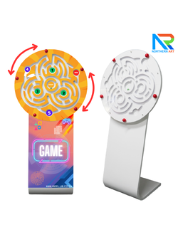 เกมส์เขาวงกตตั้งพื้น ขนาดวงล้อ 80 cm. พร้อมลูกแก้ว 3 ลูก