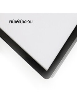 SALE! กรอบใส่ภาพ ขอบอะลูมิเนียม มุมมน หน้าดำ-ข้างเงิน กรอบหนาเพียง 10 มม. ติดผนังได้ง่าย น้ำหนักเบา