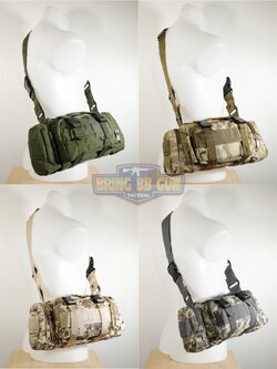 กระเป๋าสะพายข้าง+คาดเอว รุ่น กระเพาะหมูเล็ก