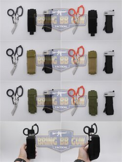 ชุดเพ้าผ้าใส่สายห้ามเลือด+กรรไกรแพทย์สนาม LM Raptor (ซองผ้าใส่สายรัดห้ามเลือด+สายรัดห้ามเลือด+กรรไกร LM Raptor)