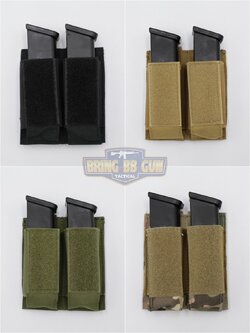 เพ้าเเม็กกาซีนปืนสั้นคู่แบบผ้า M5 (ซองแม็กกาซีนคู่แบบผ้า M5)