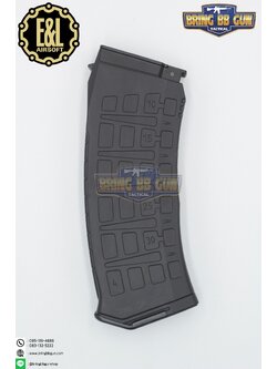 แม็กกาซีน DMAG AK12 ยี่ห้อ E&L แบบstand(ไม่ต้องปั่น) ทรง บอดี้พลาสติก (AK Mid-cap magazine)