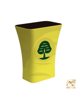 เคาน์เตอร์ผ้าสำเร็จรูป รุ่น R09 โครงอะลูมิเนียมถอดประกอบได้ พร้อมผ้าพิมพ์สีสวยสด ซักได้