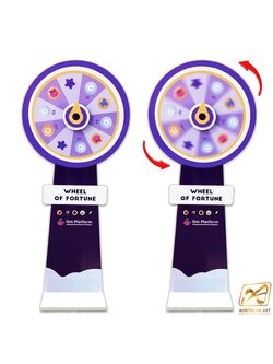 เกมส์วงล้อตั้งพื้น รุ่นเหล็ก ขนาดวงล้อ 60-80 ซม. สูง 155-175 ซม. ถอดประกอบได้