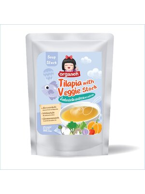 น้ำสต๊อกปลานิลและผักรวม Tilapia with Veggie Stock