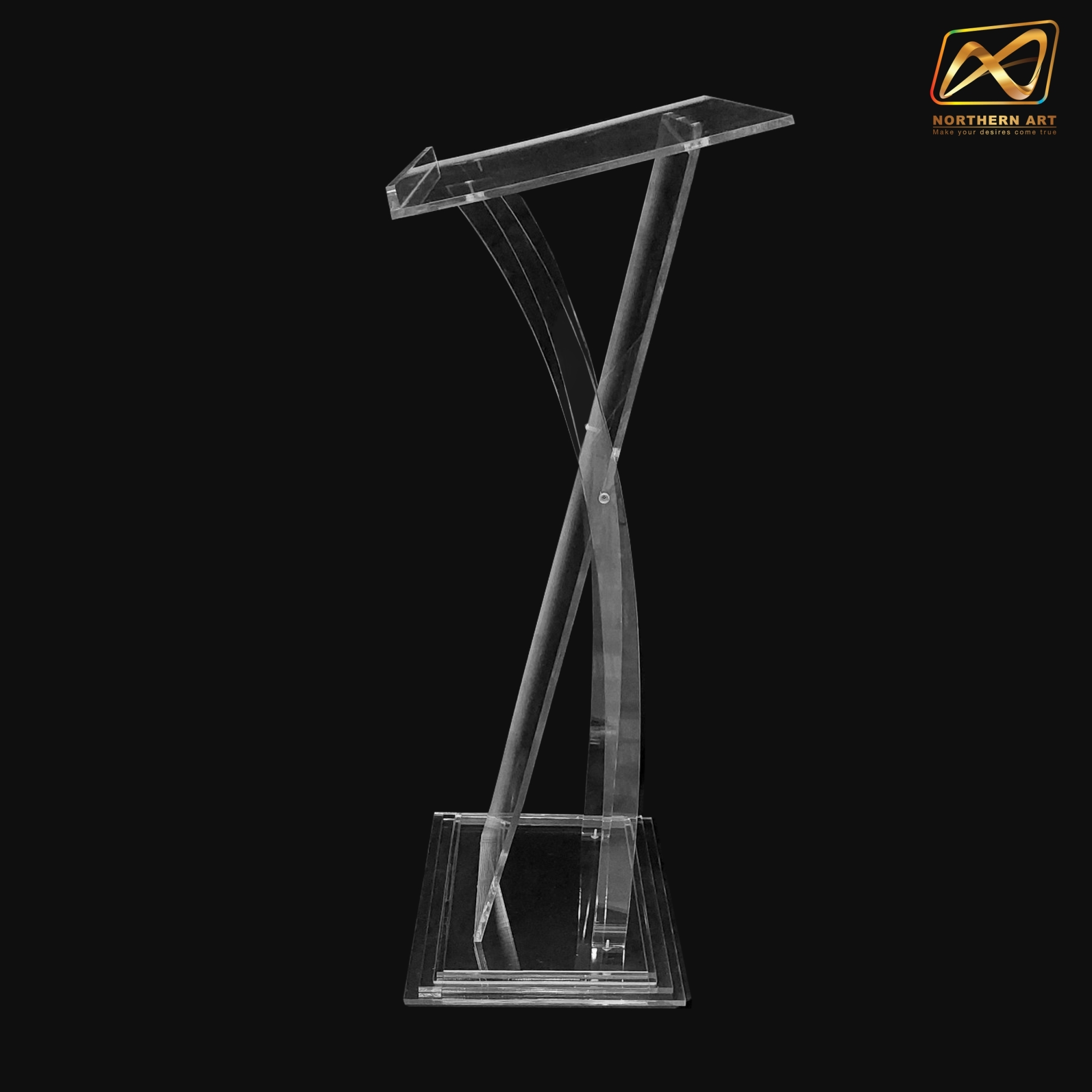 โพเดียม อะคริลิคใส รุ่น AC-29 TOP เอียง ขนาด(W)59 x (L)38 x (H) 110 ซม.(งานนำเข้า)