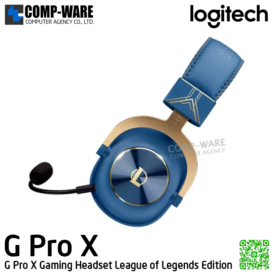 Logitech G PRO X Gaming Headset League of Legends Edition - 2Y Warranty - 981-001107