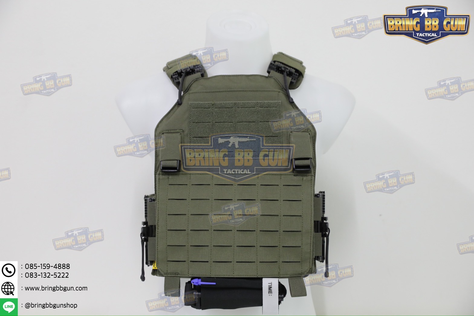 สายรัดเก็บทูนิเก้ แบบติดเข็มขัดยุทธวิธี/เสื้อเวส Version 2 ยางยืด(สำหรับเก็บทูนิเก้) แบบติดเข็มขัดยุทธวิธี/เสื้อเวส สายรัดจัดเก็บอุปกรณ์ทูนิเก้ แบบตีนตุ๊กแก (Belt Mounted Elastic Tourniquet Version 2) (Elastic TQ Holder) (Tourniquet Holder)