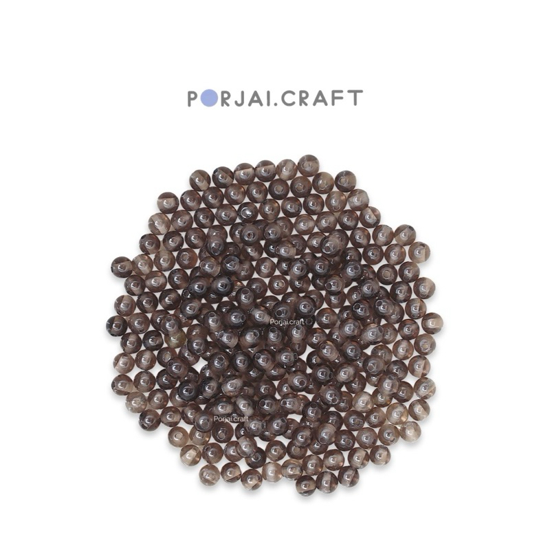 Smoky Quartz Beads ลูกปัดสโมคกี้ควอตซ์ 3mm