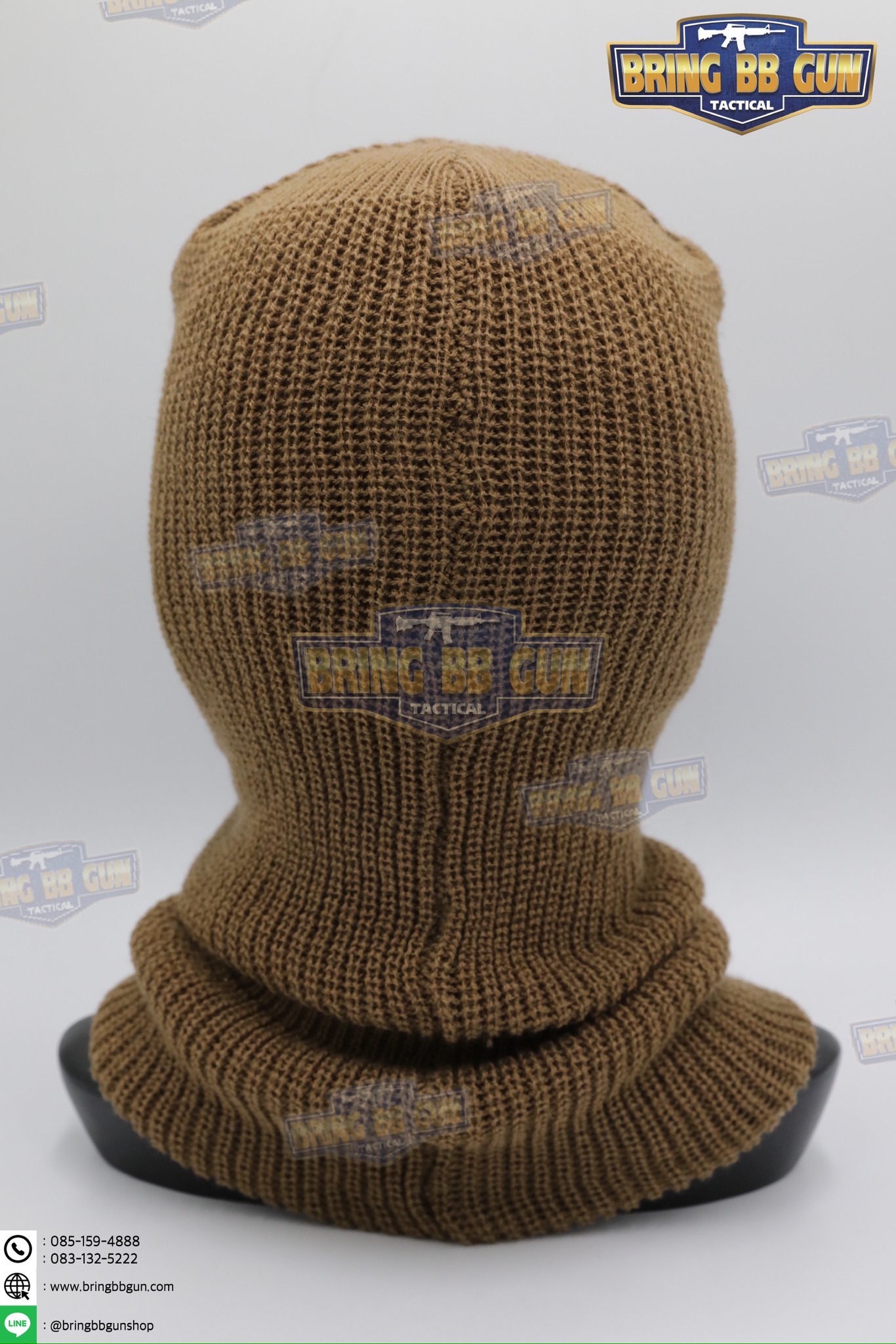 โม่งไหมพรม 3รู แบบผ้าหนา