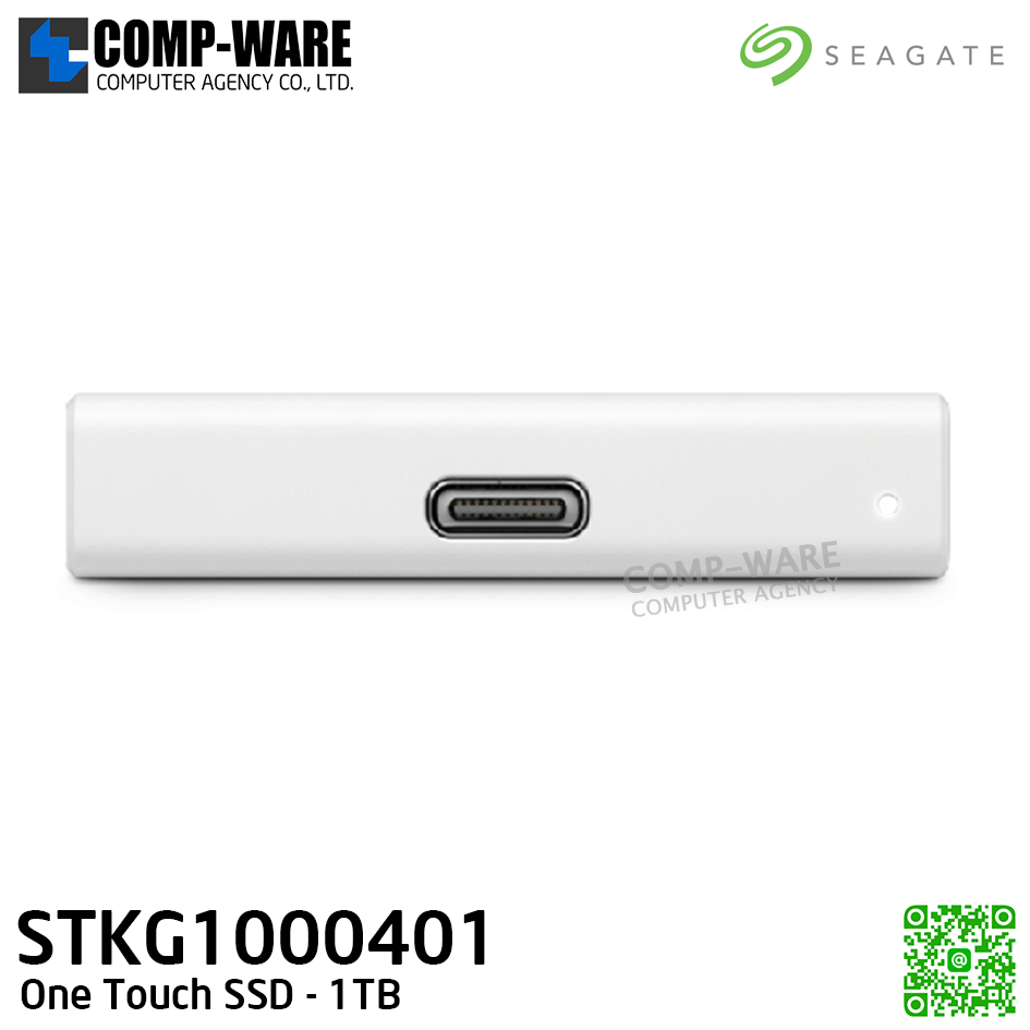 Seagate One Touch SSD 1TB (Silver) External SSD 2.5" - STKG1000401 / 3Y Warranty