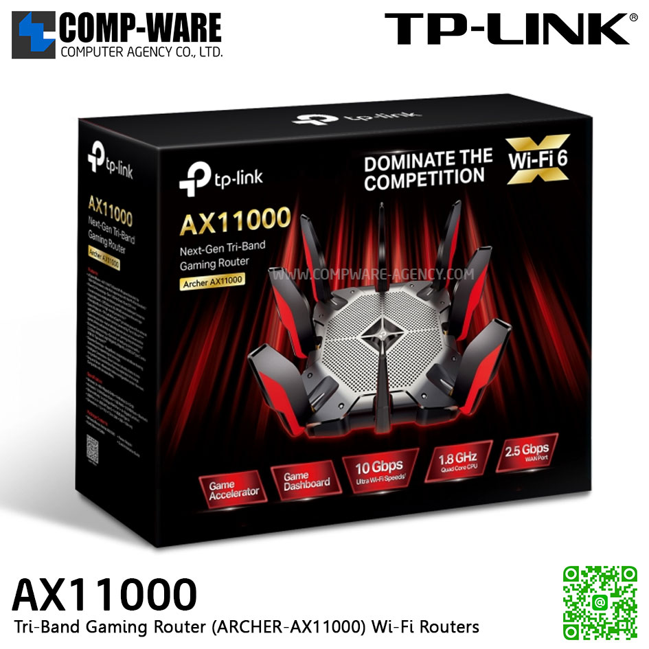 TPLINK AX11000 Next-Gen Tri-Band Gaming Router (ARCHER-AX11000) Wi-Fi Routers