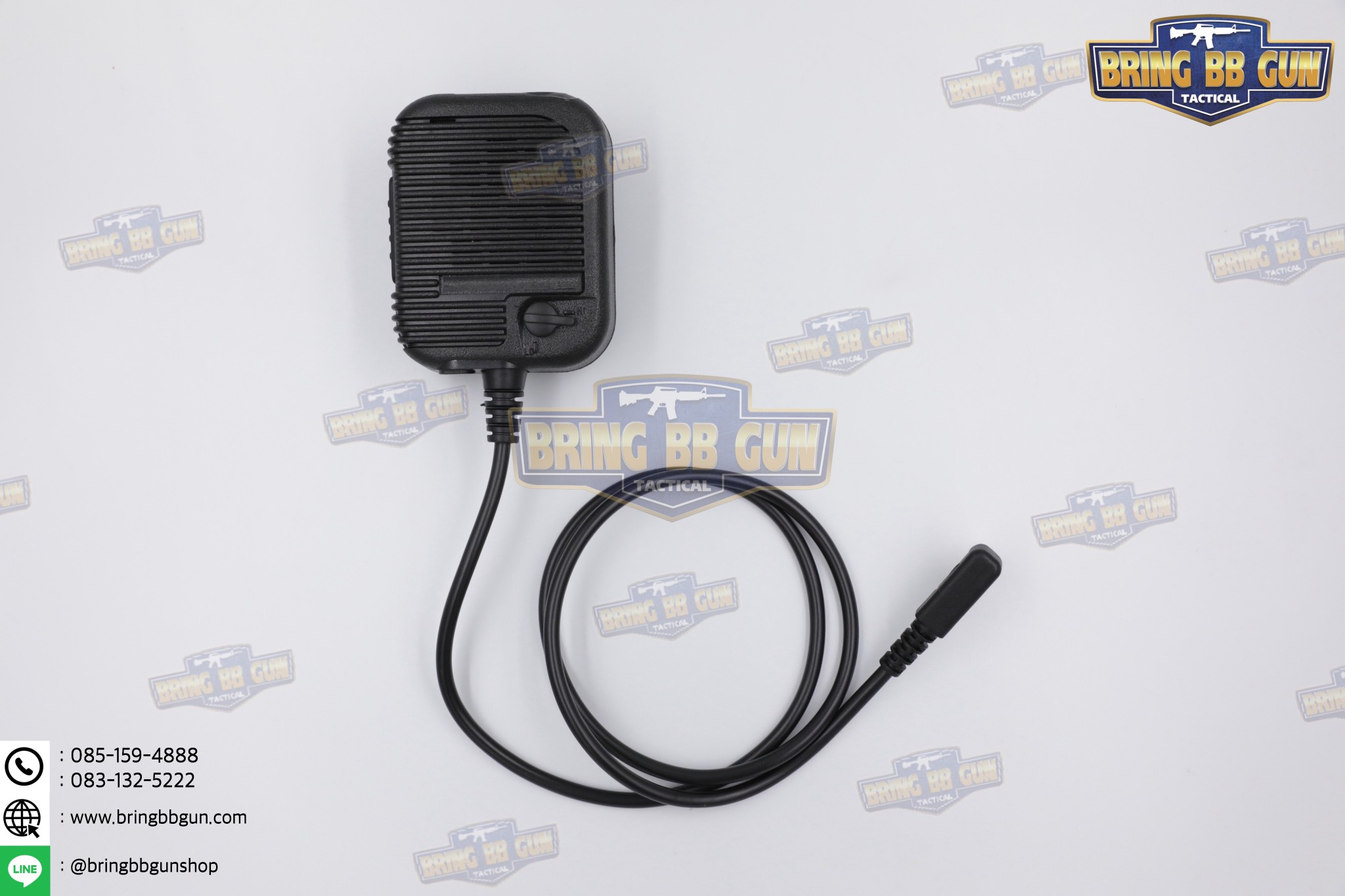 ไมค์นอกวิทยุสื่อสารแบบถือมือ ทรง USMC (ไมค์นอกวิทยุสื่อสาร) (ไมค์หัวโตวิทยุสื่อสาร) (ไมโคโฟน-ลำโพงวิทยุสื่อสาร) (PTT ที่มีลำโพง และ ไมค์ในตัว) (USMC Shoulder Mic)