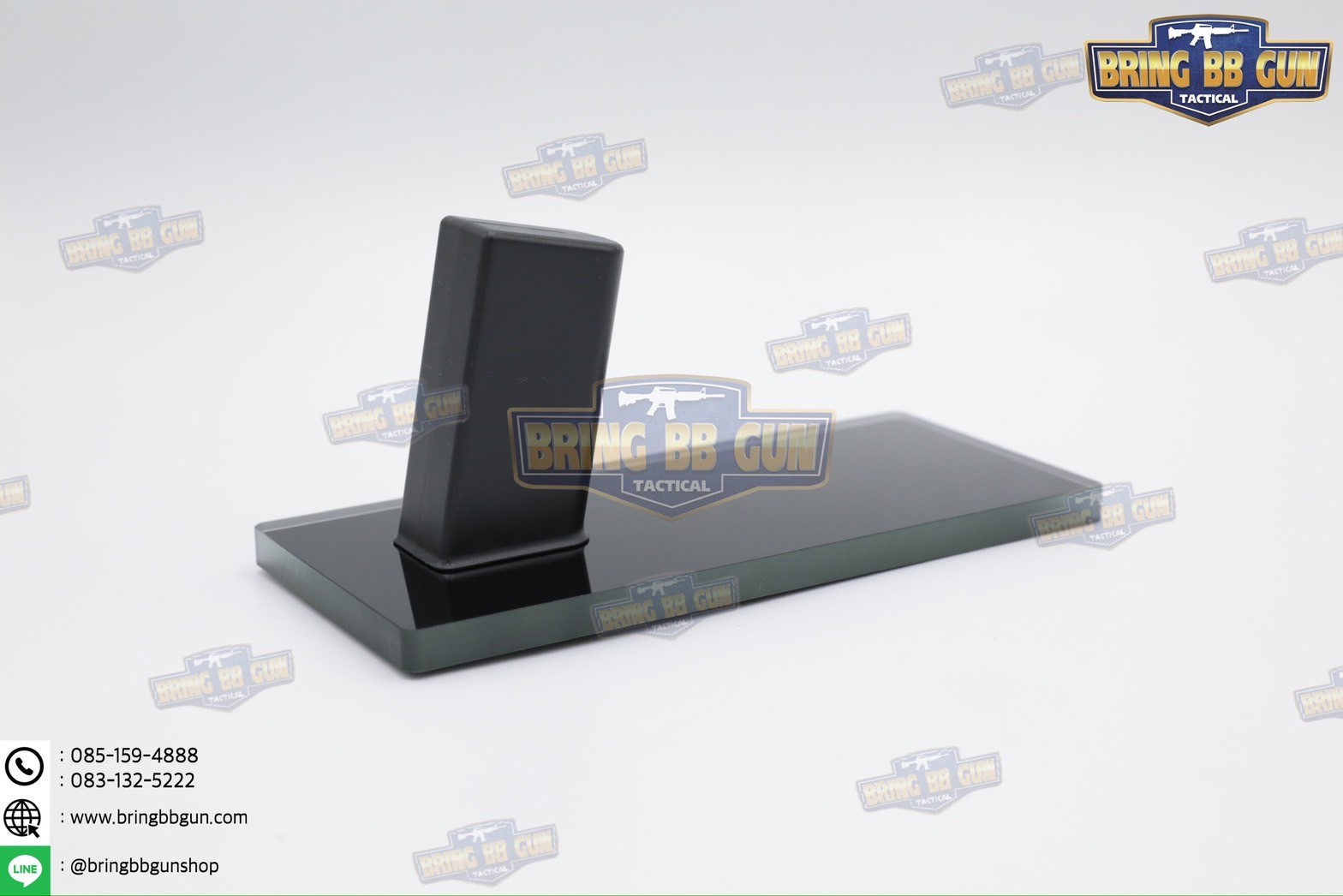 ขาตั้งปืนสั้น (ฐานกระจก) (Pistol Display Stand)