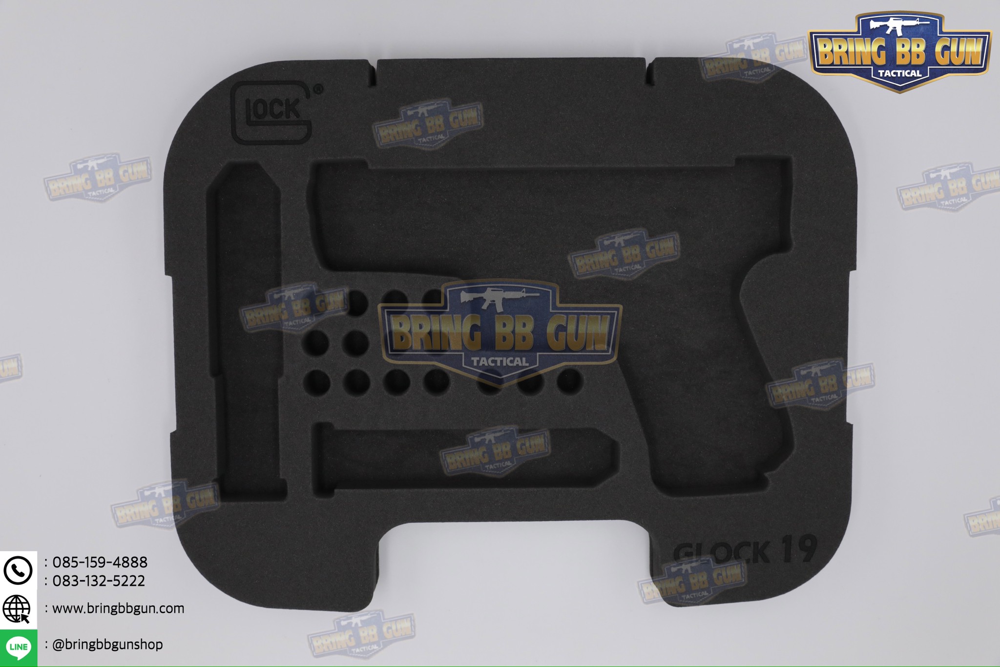 โฟม EVA ตัดเข้ารูปสำหรับกล่อง Glock / Sig Sauer (โฟม EVA ตัดเข้ารูปกันกระแทรก)