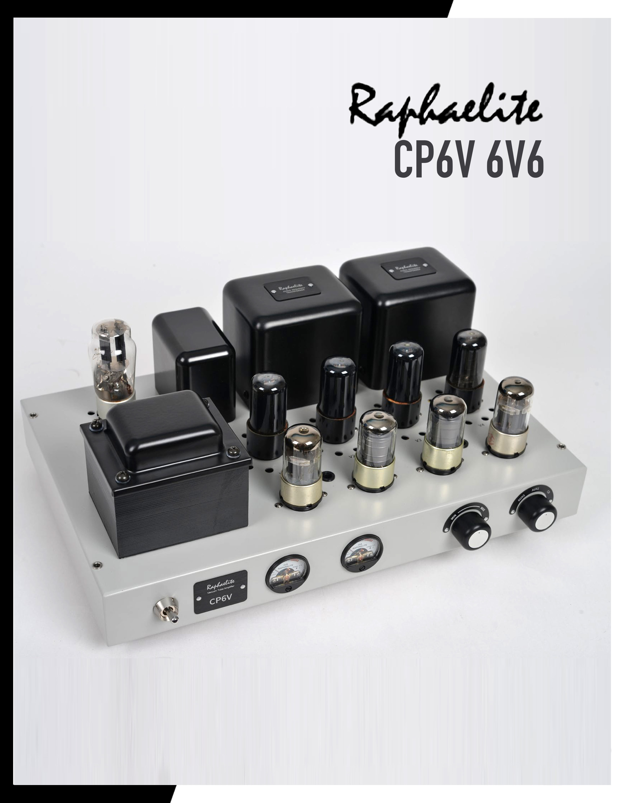 แอมป์หลอด | Raphaelite - CP6V 6V6 | Tube 6P6Px4 6N8Px2 6J8Px2 5Z4Px1 push-pull amplifier 12.5W (RMS 8Ω)