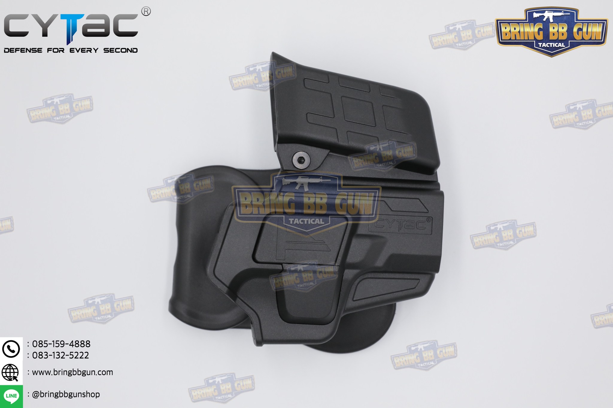 ซองปืนพกนอกปลดนิ้วชี้ + ซองแม็กกาซีน ยี่ห้อ Cytac รุ่น Glock19/Glock19X