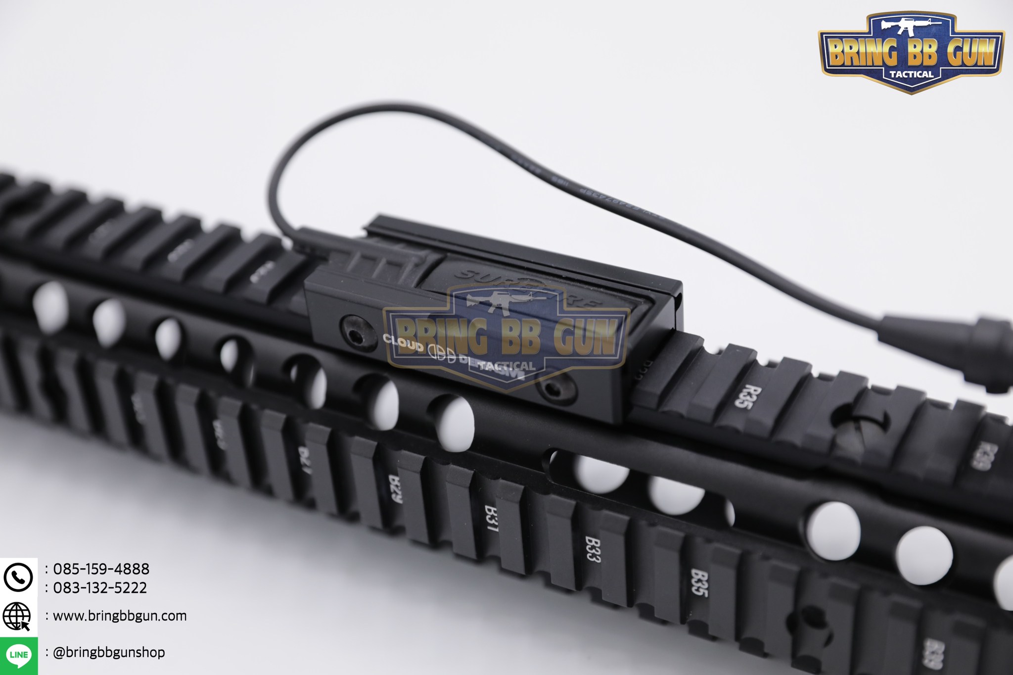 LCS ยี่ห้อ Cloud Defensive (ตัวจับสวิตช์หางหนูของไฟฉาย) รุ่น ระบบราง Picatinny (รางรถไฟ,ราง20mm.) (Light Control System) (ใช้ได้กับชุดหน้าระบบราง Picatinny เท่านั้น)